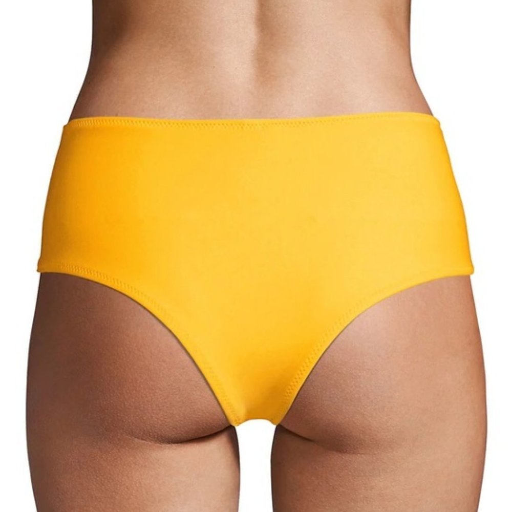 Solid & Striped The Nora Tie-Front Bikini Bottom in Tweety Size Small - Picture 8 of 10